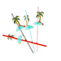 Palm Tree Paper Straws By Rice DK